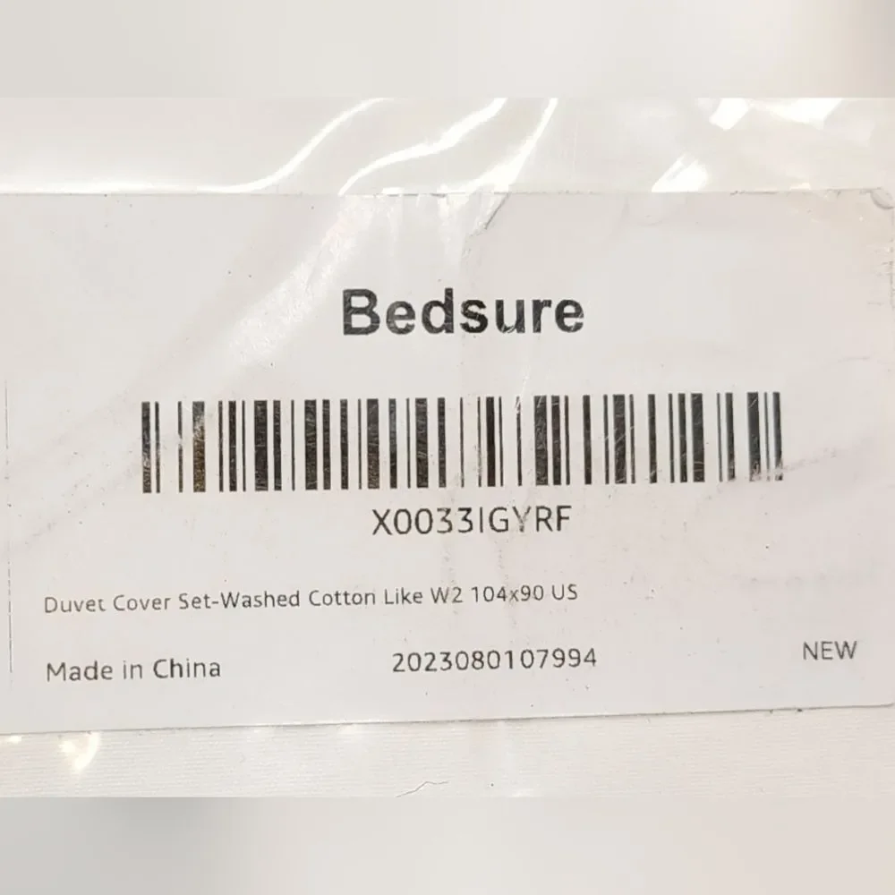 White Duvet Cover Set Bedsure - King